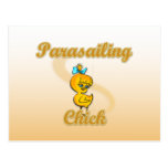 Parasailing Chick Postcard