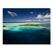 Parasailing over the beautiful lagoon of Bora 3 Postcard