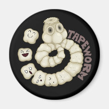 PARASITES: Tapeworm Refrigerator Magnets