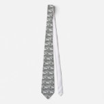 Parasol Mushrooms Tie - Grey