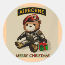 paratrooper FUNNY Round Sticker