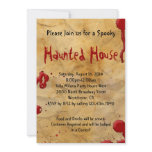 Parchment Paper with Blood Splatter Invitations