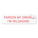 pardon my driving bumper stickers