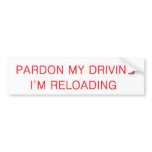 pardon my driving bumper stickers