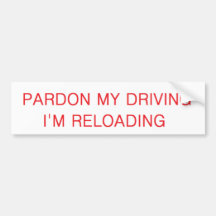 pardon my driving bumper stickers