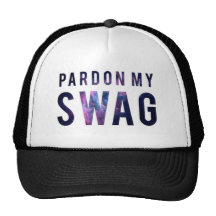 Pardon My Swag Snapback Mesh Hat
