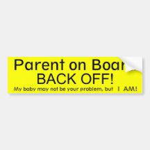 Parent on Board Bumper Stickers