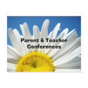 Parent & Teacher Conferences post cards School postcards