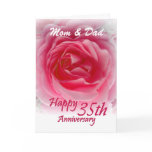 PARENTS - 35th Wedding Anniversary with Pink Rose