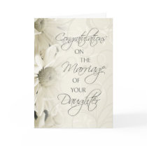 Parents of the Bride Wedding Congratulations Card