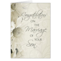Parents of the Groom Wedding Congratulations Card