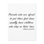 Parents Who Are Afraid quote postcards