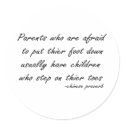 Parents Who Are Afraid quote stickers