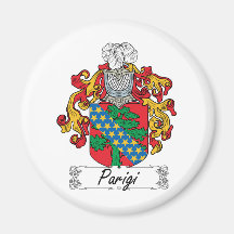 Parigi Family Crest Fridge Magnet