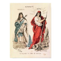 Paris and Versailles Glaring at Each Other, 1871 posters