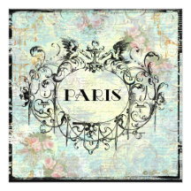 Paris Antique Style Ornate Invitation