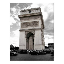 Paris Arc de Triomphe Postcard