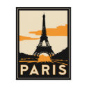 paris art deco retro travel poster postcards
