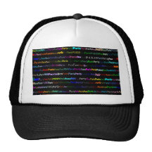 Paris Black Background Hat