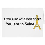 Paris Bridge Greeting Card