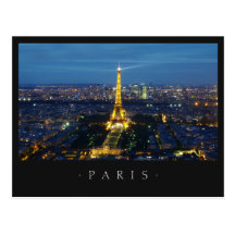 Paris By Night postcard