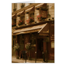 Paris Cafe by Day Greeting Cards
