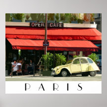 Paris Cafe Poster