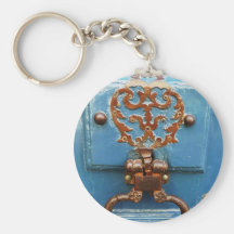Paris door keychain