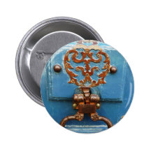 Paris door pinback buttons