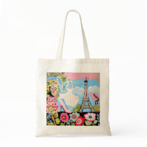 Paris Eiffel Tower Collage Bag