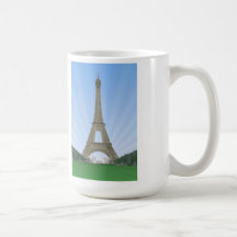 Paris: Eiffel Tower: Vector Drawing: Coffee Mugs