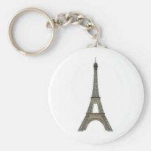Paris: Eiffel Tower: Vector Drawing: Keychain
