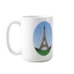Paris: Eiffel Tower: Vector Drawing: Coffee Mugs