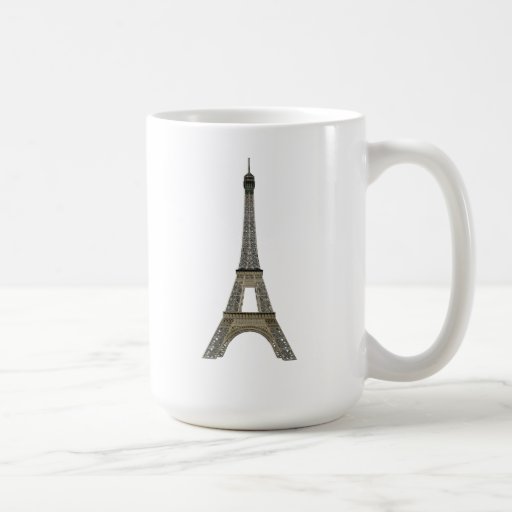 Paris: Eiffel Tower: Vector Drawing: Mugs