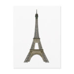 Paris: Eiffel Tower: Vector Drawing: Post Card