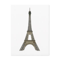 Paris: Eiffel Tower: Vector Drawing: Post Card