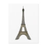 Paris: Eiffel Tower: Vector Drawing: Postcard