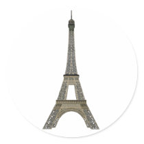 Paris: Eiffel Tower: Vector Drawing: Sticker