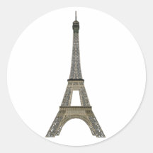 Paris: Eiffel Tower: Vector Drawing: Sticker