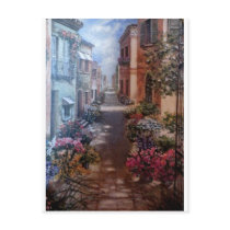 Paris in bloom postcard