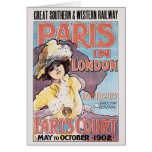 Paris in London Greeting Cards