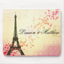 Paris in Love - Eiffel Tower Mouse Mats