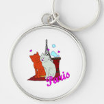 Paris Kitties Keychains