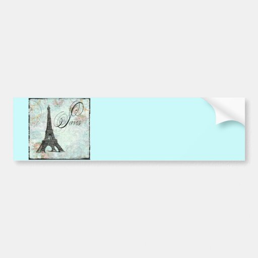 Paris La Tour Eiffel French Design Bumper Stickers