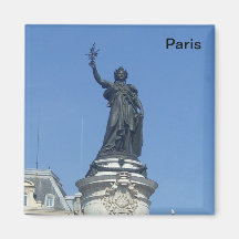Paris - le monument � la R�publique - Aimants Pour Réfrigérateur