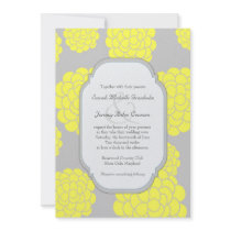 Paris Loves Yellow Flowers Affordable Wedding Personalized Invitations