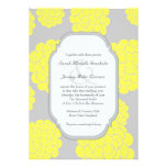 Paris Loves Yellow Flowers Affordable Wedding Personalized Invitations
