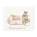 Paris Macaron box by Carol Gillott Post Card