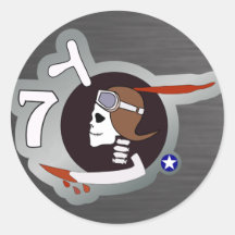 Paris P-40 WWII Nose Art Stickers