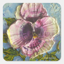 Paris' Purple Pansy Sticker